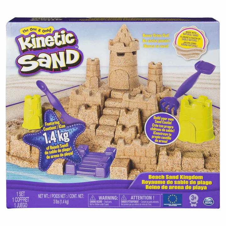 Set Kinetic Sand Castelul de Nisip - 1400g